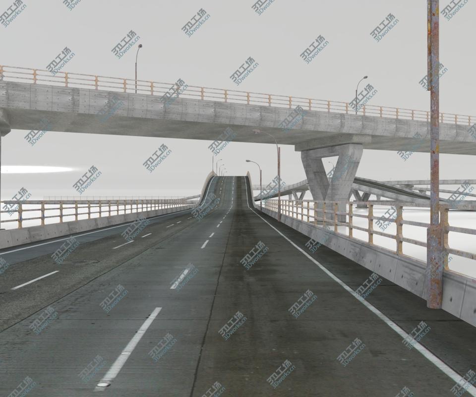 images/goods_img/202105072/HIGHWAY AND BRIDGE SET - WITH STREETLAMP AND FENCES 3D model/1.jpg